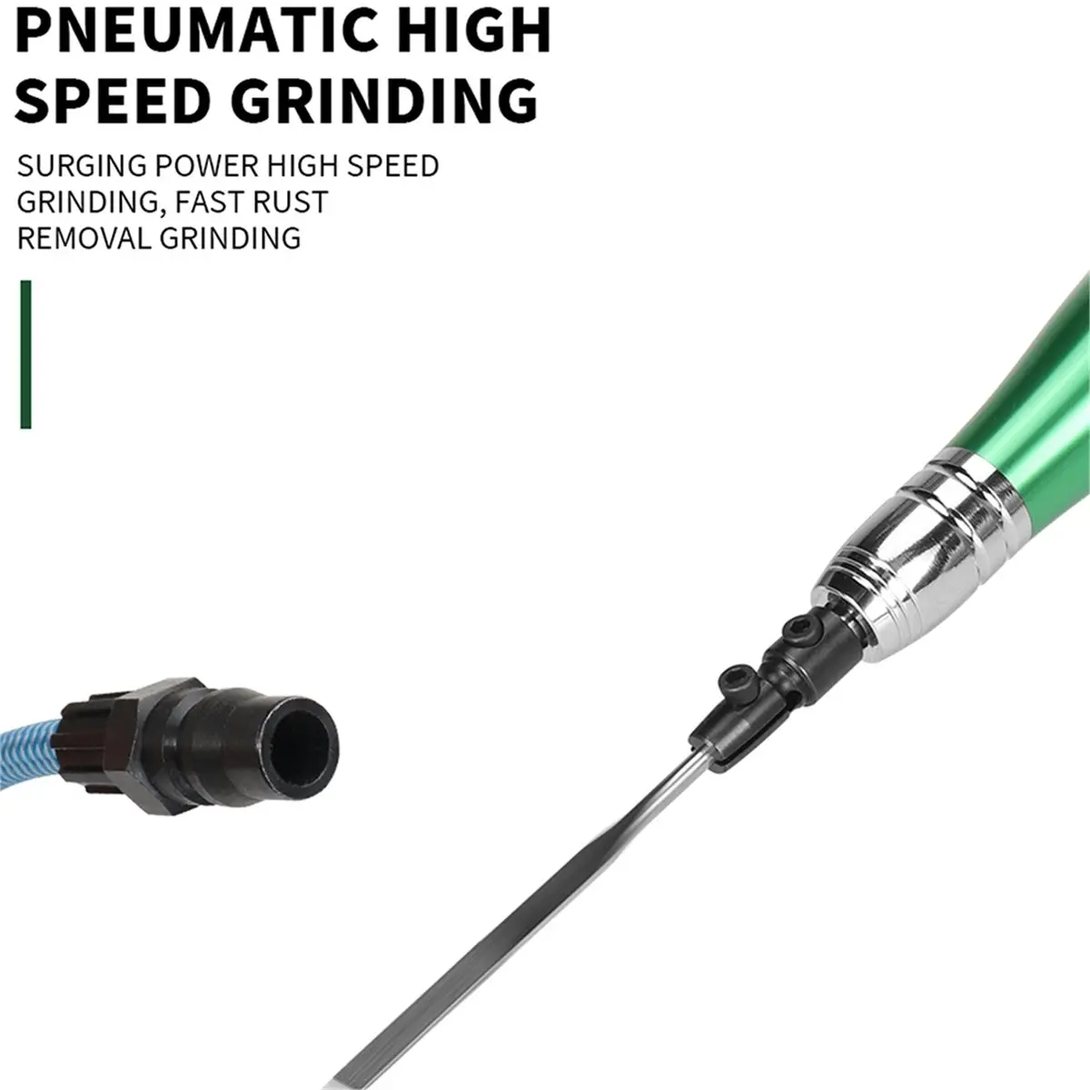 2026 New 1/8'' Ultrasonic Micro Pneumatic Air Pencil Die Grinder Reciprocating Grinding File for Polishing and Deburring
