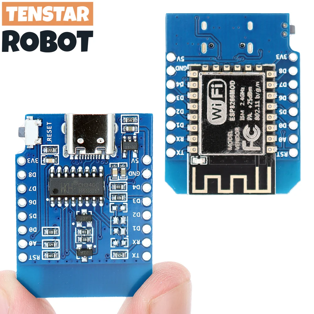TENSTAR 3 قطعة D1 Mini TYPE-C USB إنترنت الأشياء تطوير صغير ESP8266 ESP-12F CH340 WIFI مجلس التنمية #5