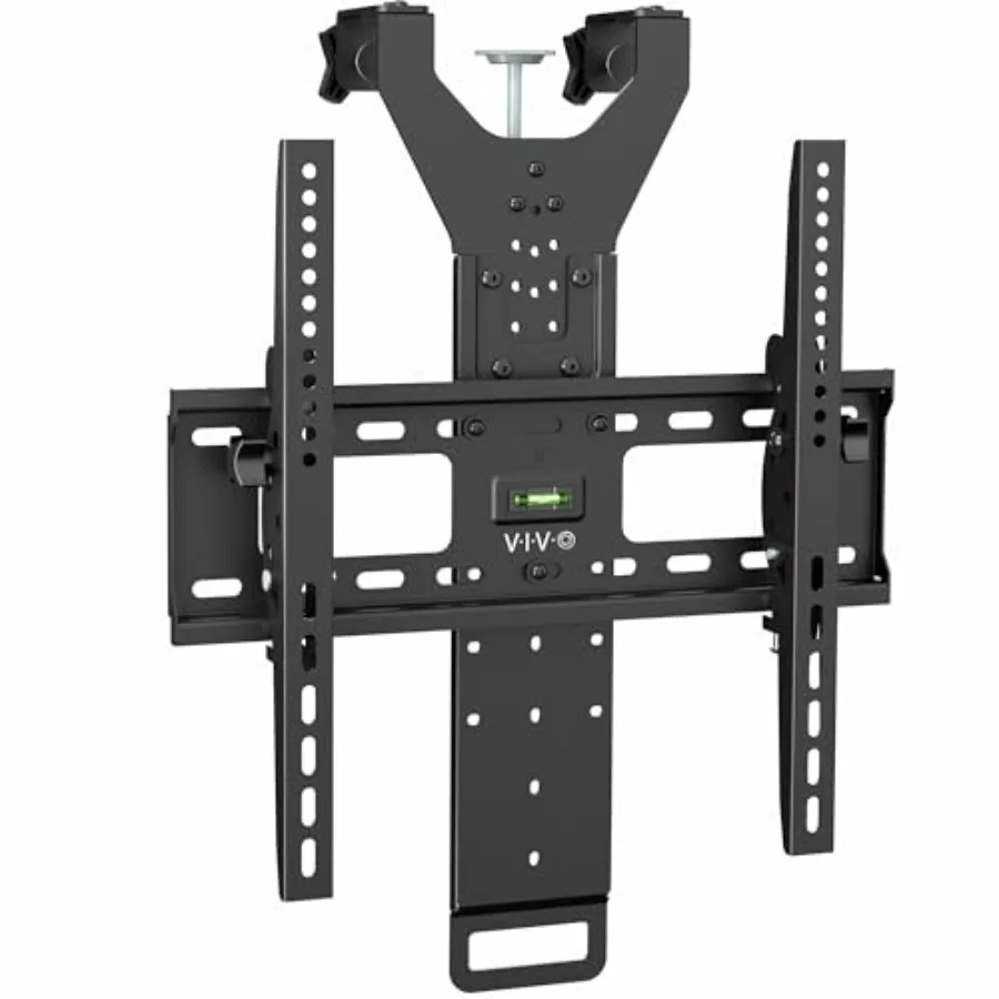 

TV Hanger Bracket for 42-75 inch Flat and Curved Screens Lightweight Steel Black Height-Adjustable Cross Bar for Loft Bed and T