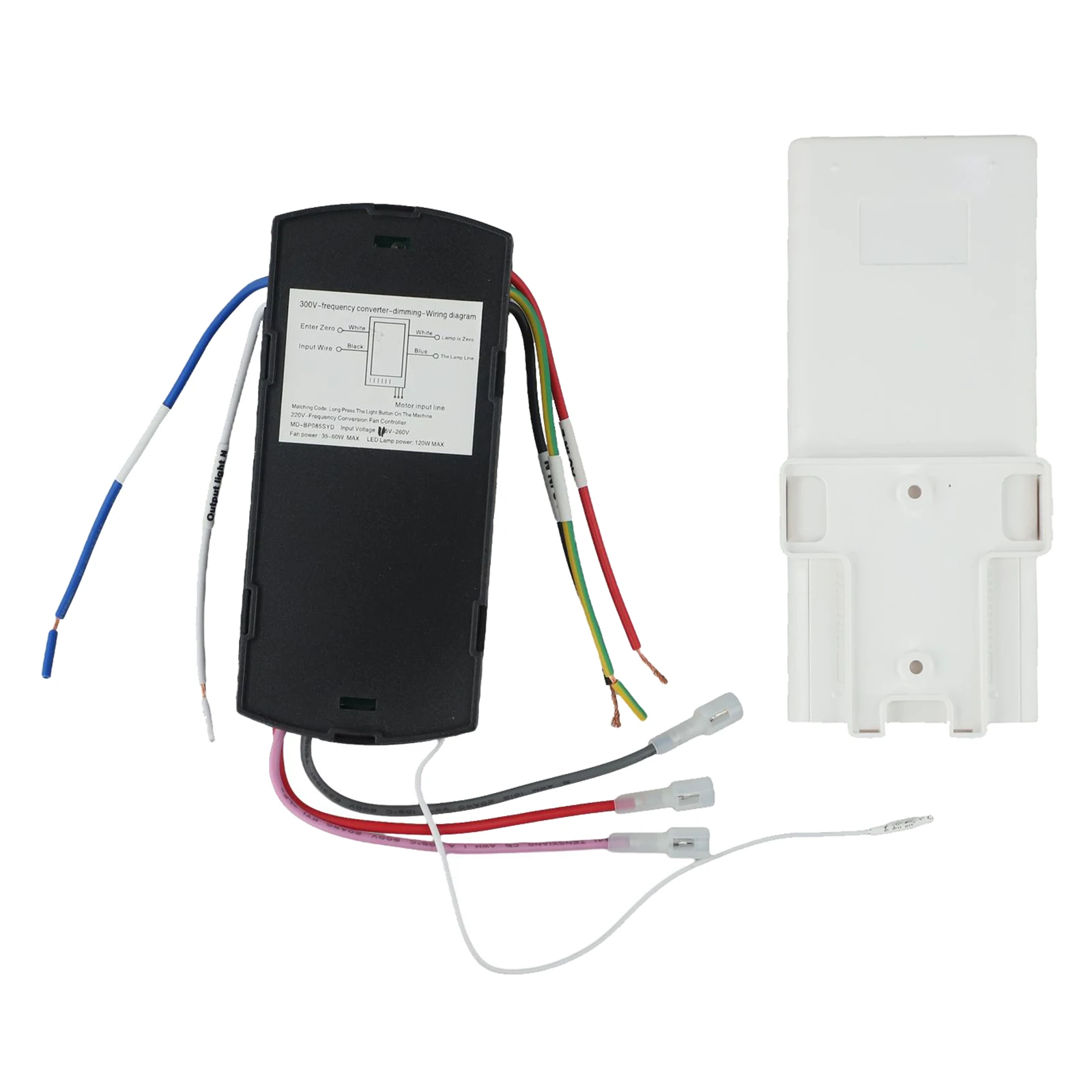 

Ceiling Fan Light Control 6 Speed Fan Remote Living Room Bedroom 122*54mm receiver Multi-function Plastic PC Material