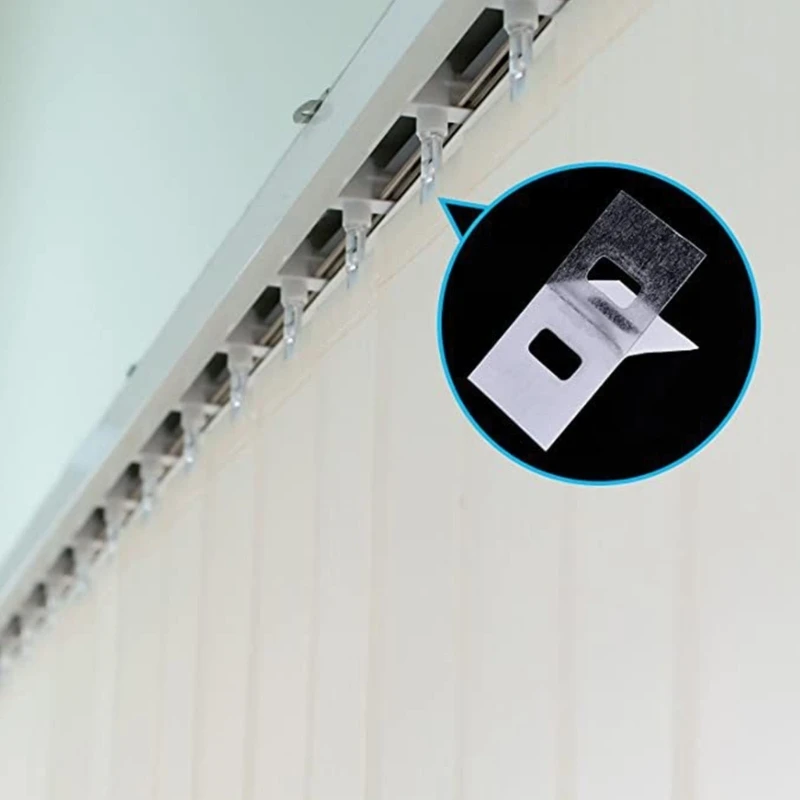 Reparatieaccessoires voor verticale jaloezieën Doorzichtige lipjesset Reparatiehangers voor verticale jaloezieën Upgrades voor