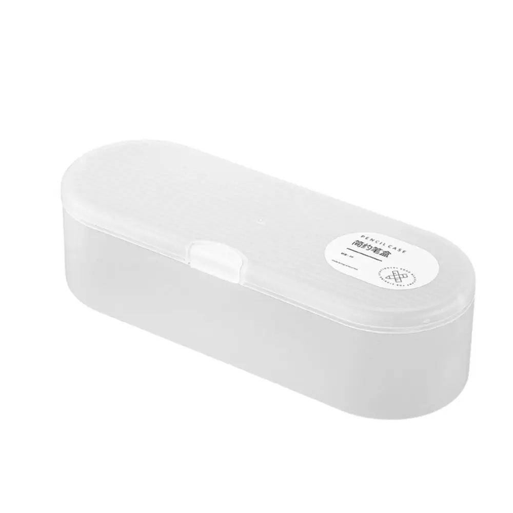 Multifunktionale Aufbewahrungsbox aus Kunststoff, transparent, großes Fassungsvermögen, Stiftbox, stapelbar, Aufbewahrungsbox für Schreibwaren, Geschenk