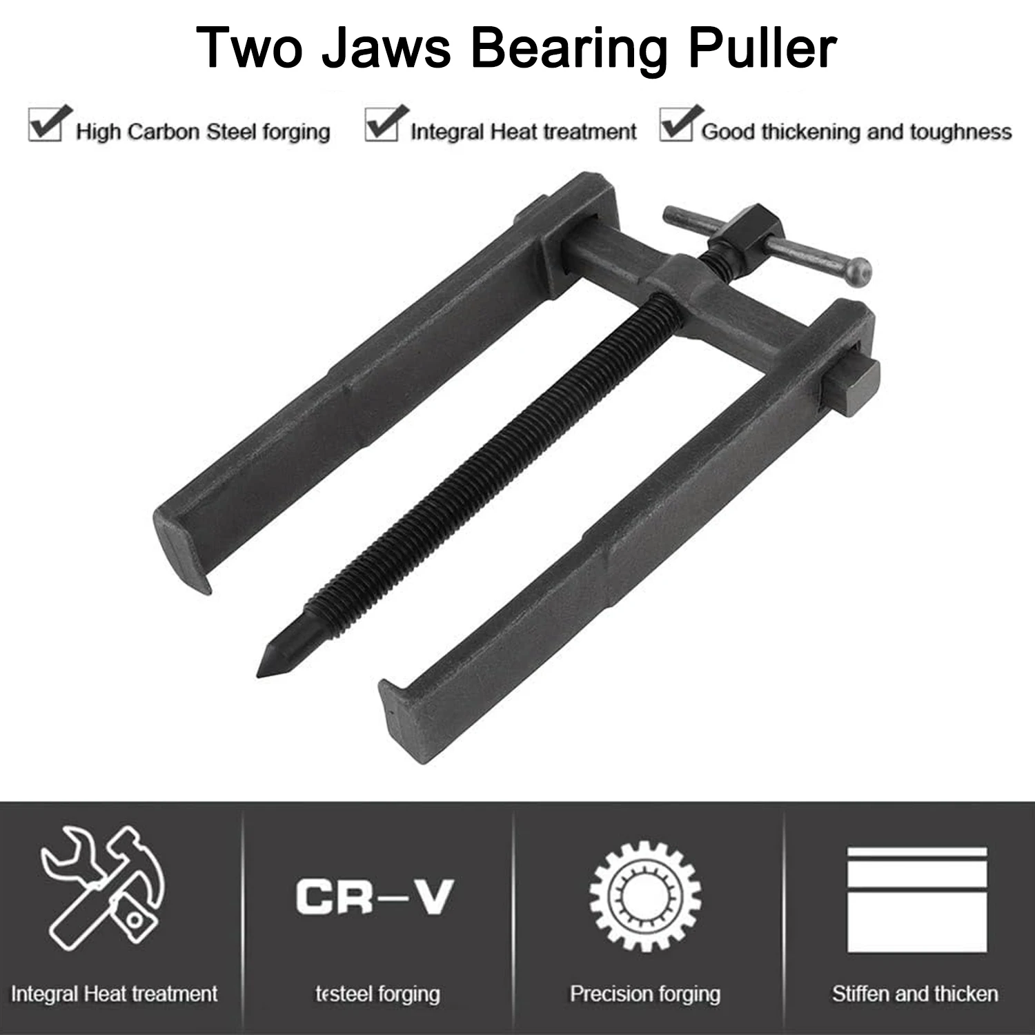 2 Jaws Bearing Puller 3/4 Inches Bearing Extractor Separator Tool Blind Hole Bearing Removal Tool Machanical Tools