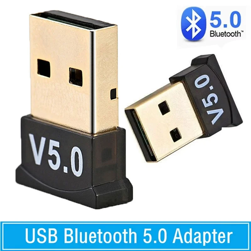 High Speed Transmission USB Bluetooth 5.0 Adapter For PC Laptop Desktop Audio Receiver Transmitter Office Gaming Audio Accessory