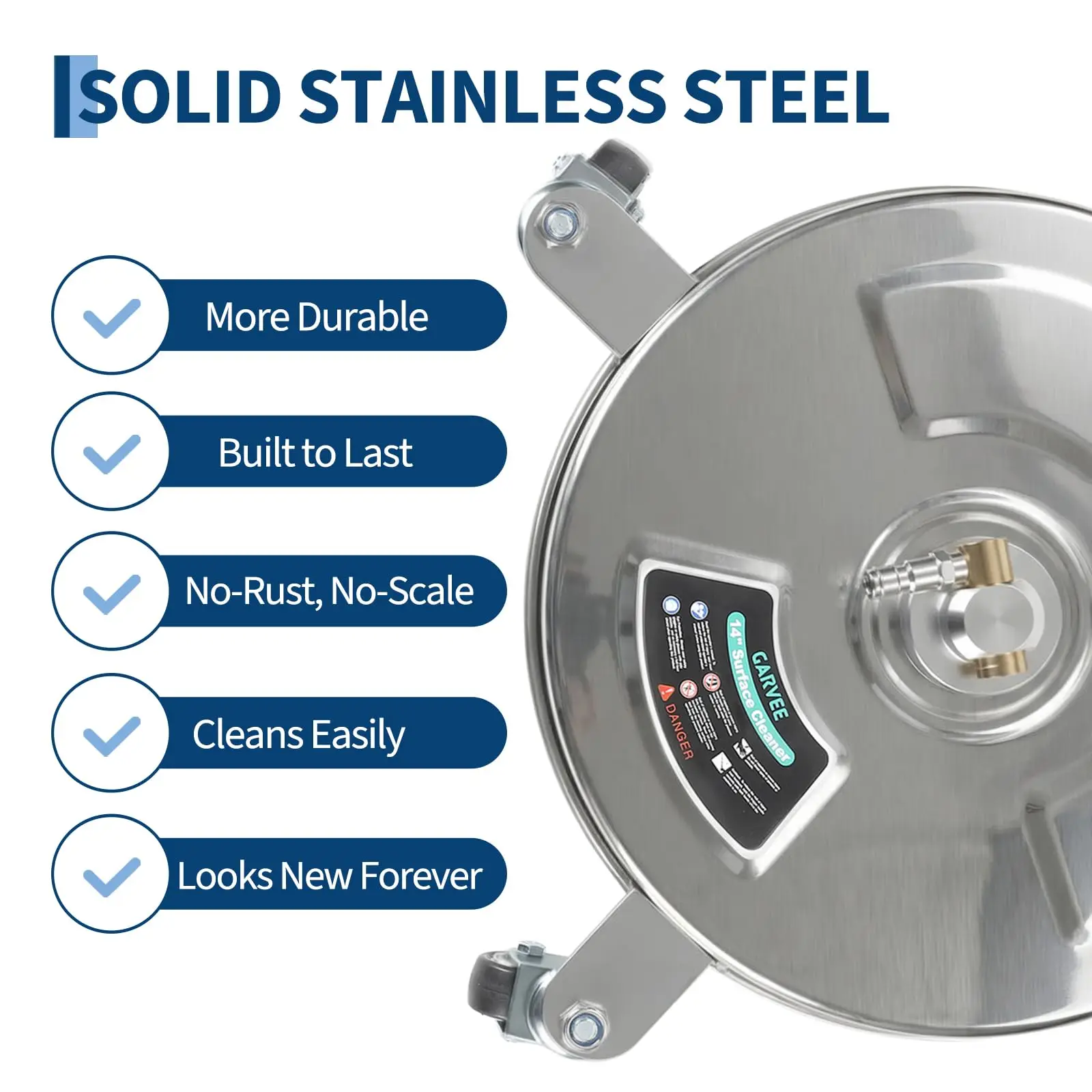 Pressure Washer Surface Cleaner Stainless Steel 14