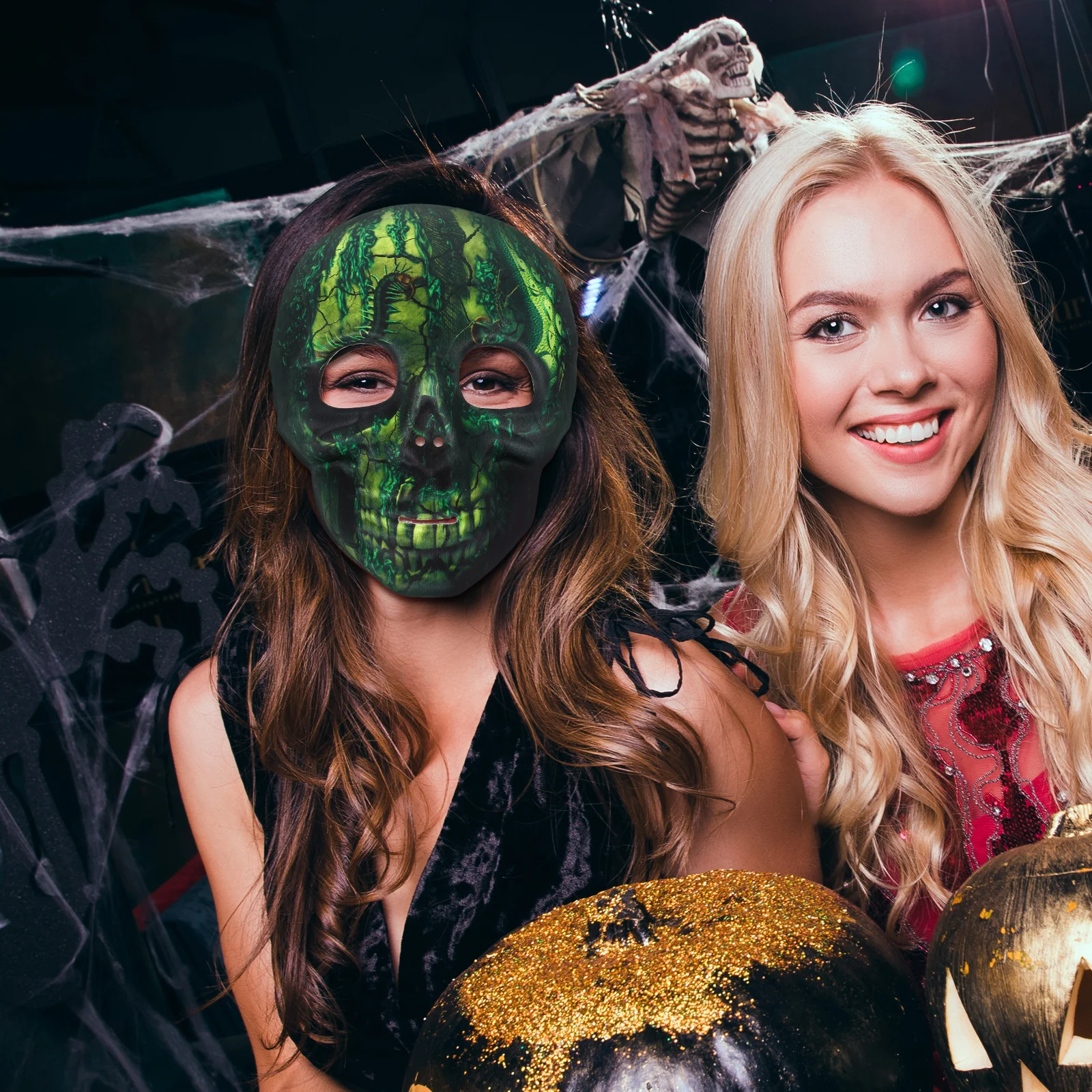 

Skull Mask Halloween Costume Party Cosplay Accessory with Realistic Creepy Design for Day of The Dead Festival Carnival