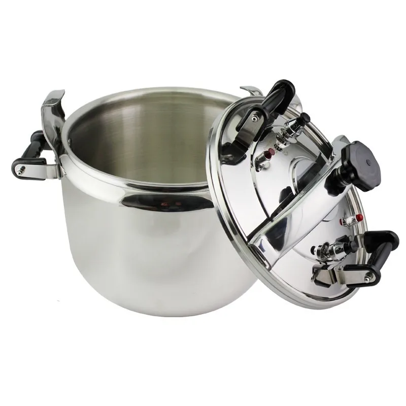 304 Stainless Steel Explosion-Proof Pressure Cooker, Universal for Induction & Gas, Large Capacity Commercial Grade