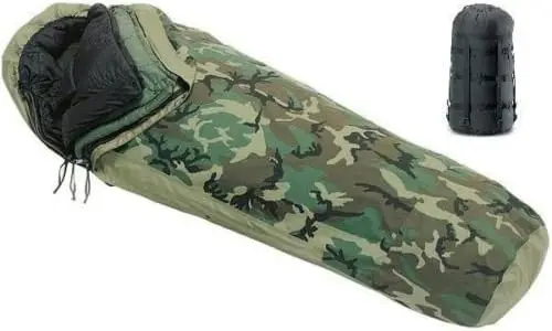 US Military 4-PC Weather Resistant Modular Sleep System with Waterproof Gore-Tex Cover