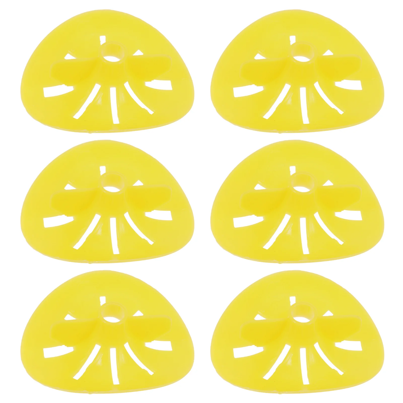

6Pcs Beehive Entrance Gate Beekeeping Escape Tools Strong Plastic One-Way Hive Door Yellow Visibility for Bee Navigation