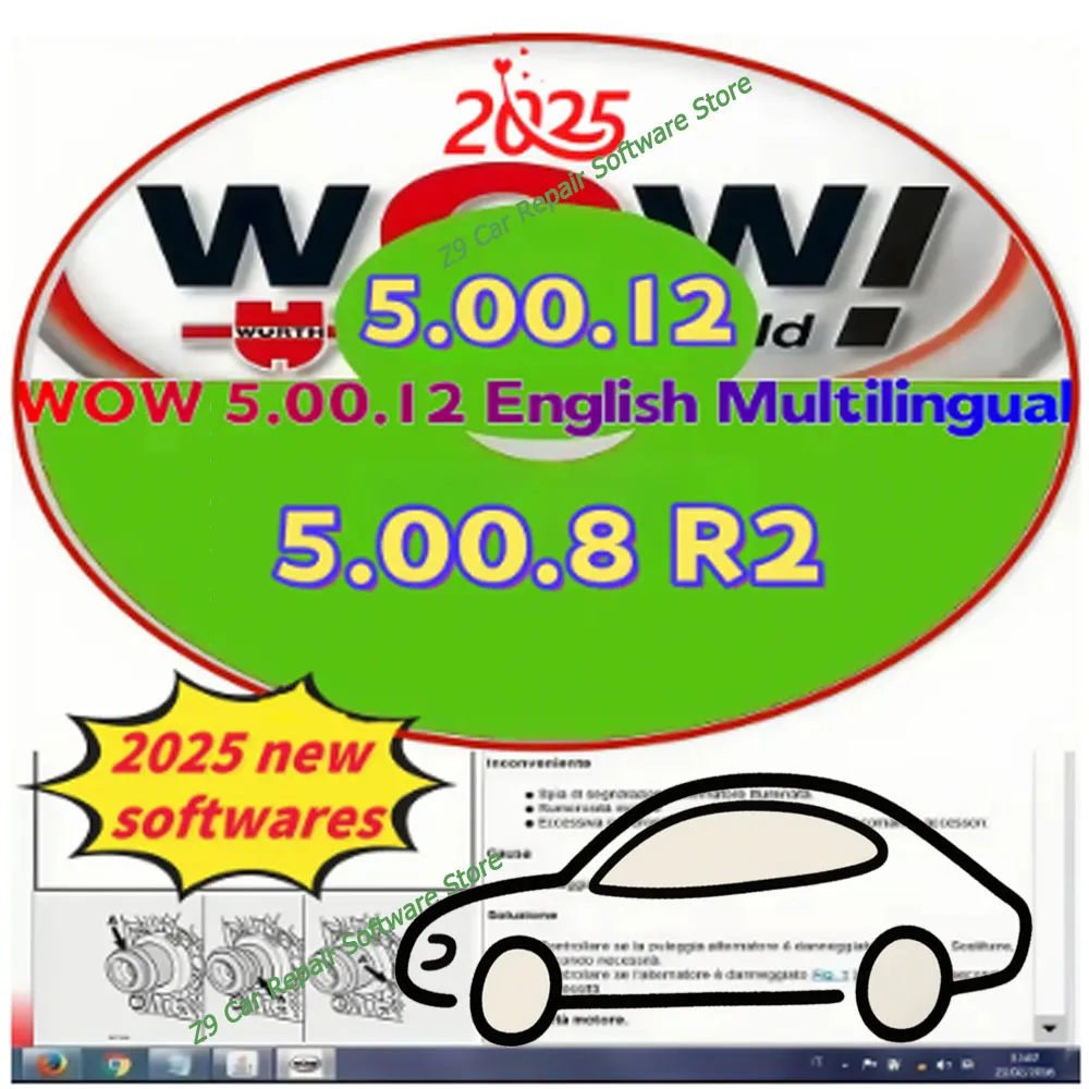 

2025 Wurth WOW 5.00.12 и HAYNES Vivid 20151. Автомобильное программное обеспечение для диагностики и ремонта. Многоязычная версия. ￼ 007 Автомобильный
