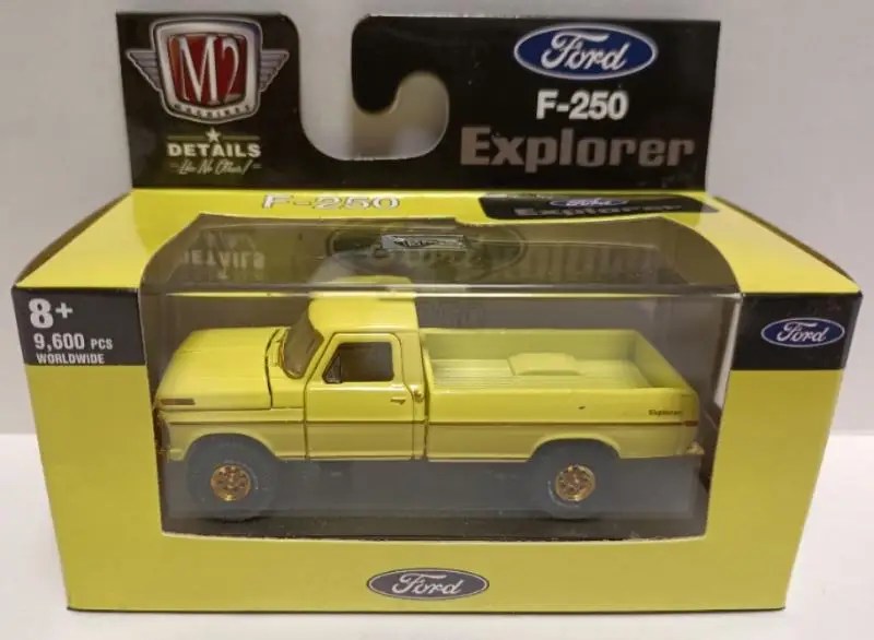 

M2 MACHIANES 1:64 1972 Ford F250 Explorer 4x4 Collection of die cast alloy trolley model ornaments