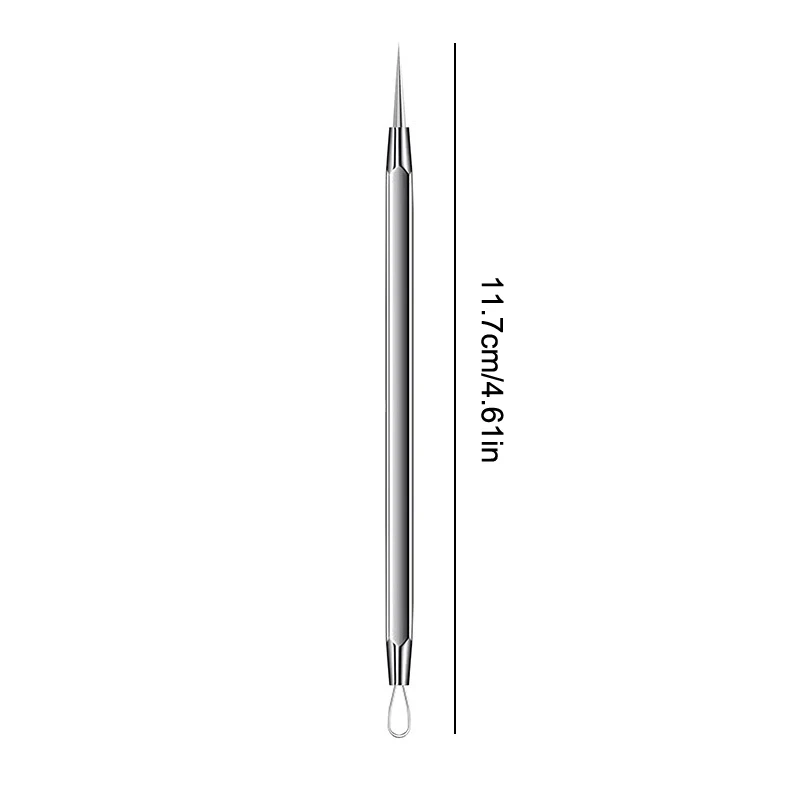 Ultra Fine Needle Tip Blackhead Remover, Comedone Acne Pimple Extractor, Agulhas De Aço Inoxidável, Rosto Skin Care Tools, 0,02mm