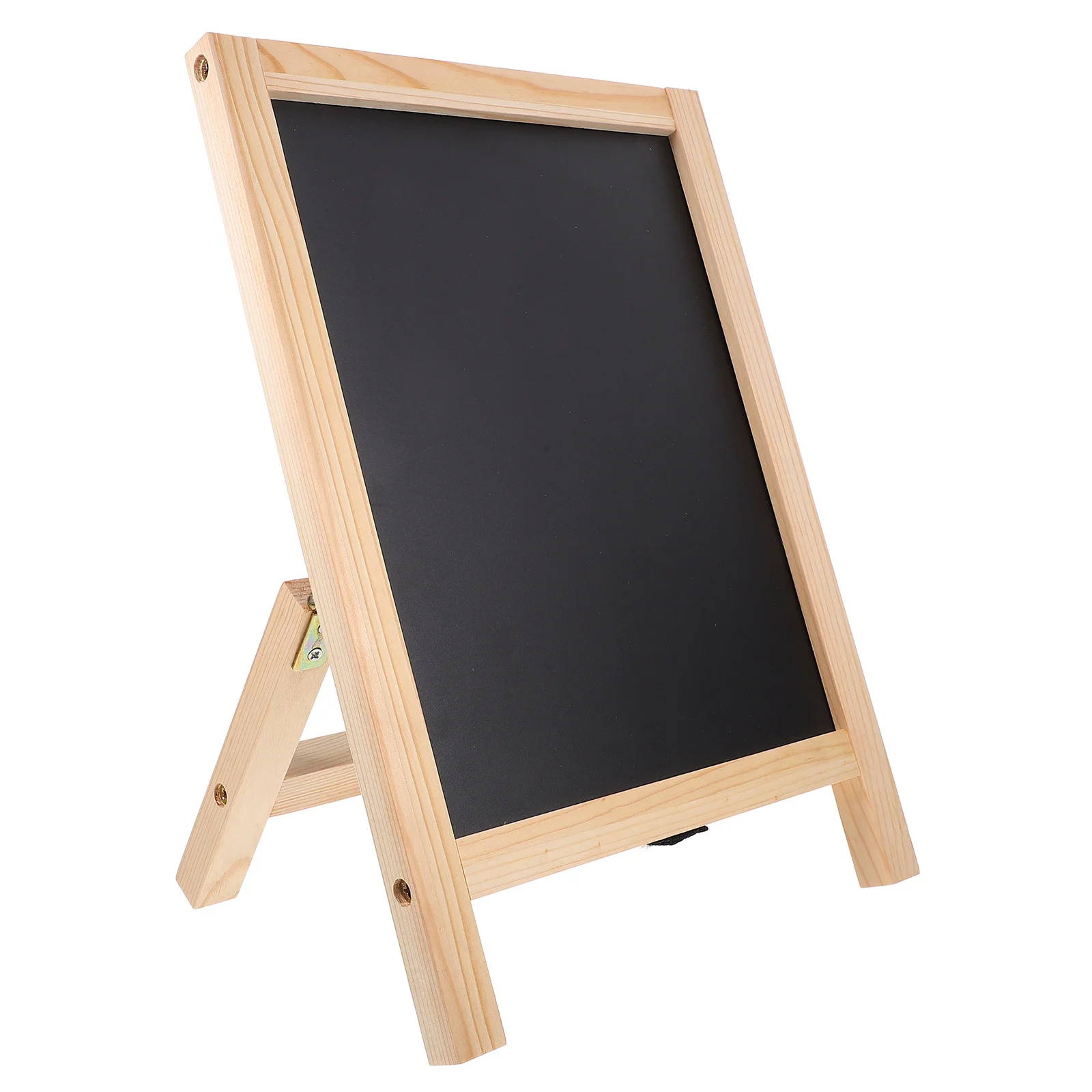 

Small Blackboard Ad Sign Wooden Base Desktop Chalk Board For Cafe Restaurant Office Message Display Erasable Wood Chalkboard