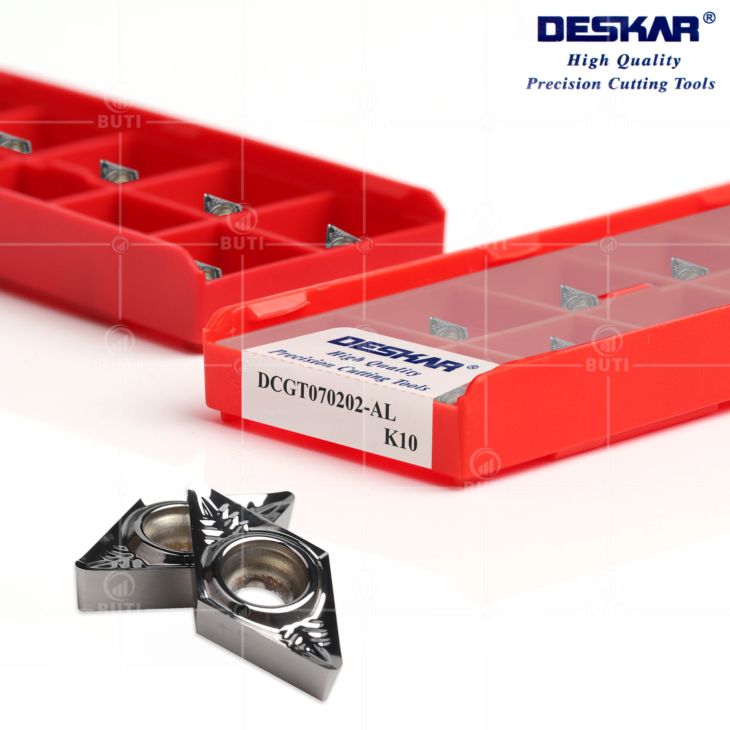 Deskar 100% original dcgt 070202 dcgt070204 dcgt070208 al k10 dcgt11t302 dcgt11t304 dcgt11t308 Drehmaschine für Aluminium