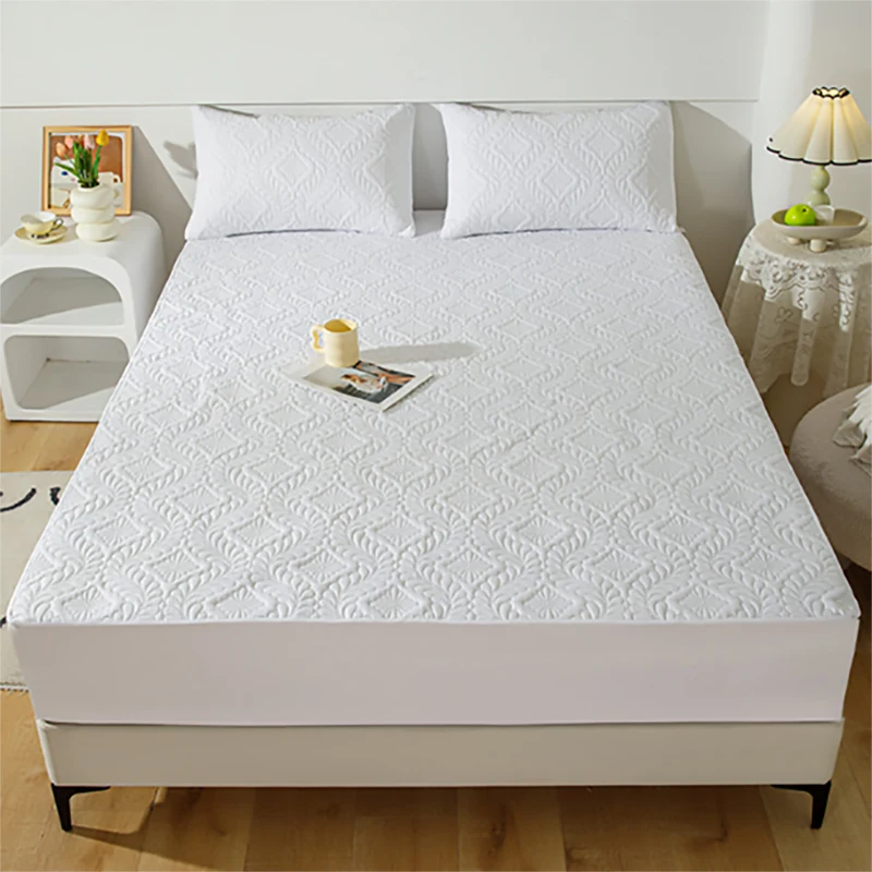 Waterproof Thick Mattress Protector, Breathable Anti-Mite Cover Sheet, Machine Washable, No Pillow Cover