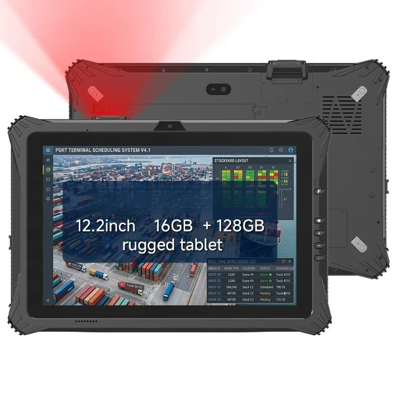 12 Inch Rugged Industrial Tablet PC,Hot‑swappable Battery,5G High Brightness Waterproof Industrial Device