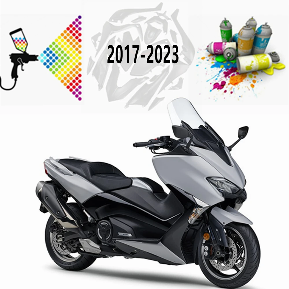 

For Yamaha TMAX 530 2017-2018-2019-2020 Dark grey light Full Fairing Kit Injection Fit TMAX530 2021 Bodywork Cowling