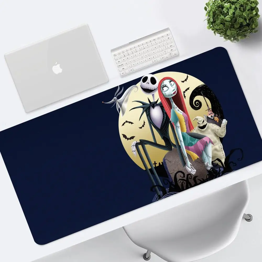 N-Nightmare Before Christmas Jack Mouse Pad Gaming Mousepad Speed Desk Mat Laptop Gaming Mats For Office Carpet Desk Accessories