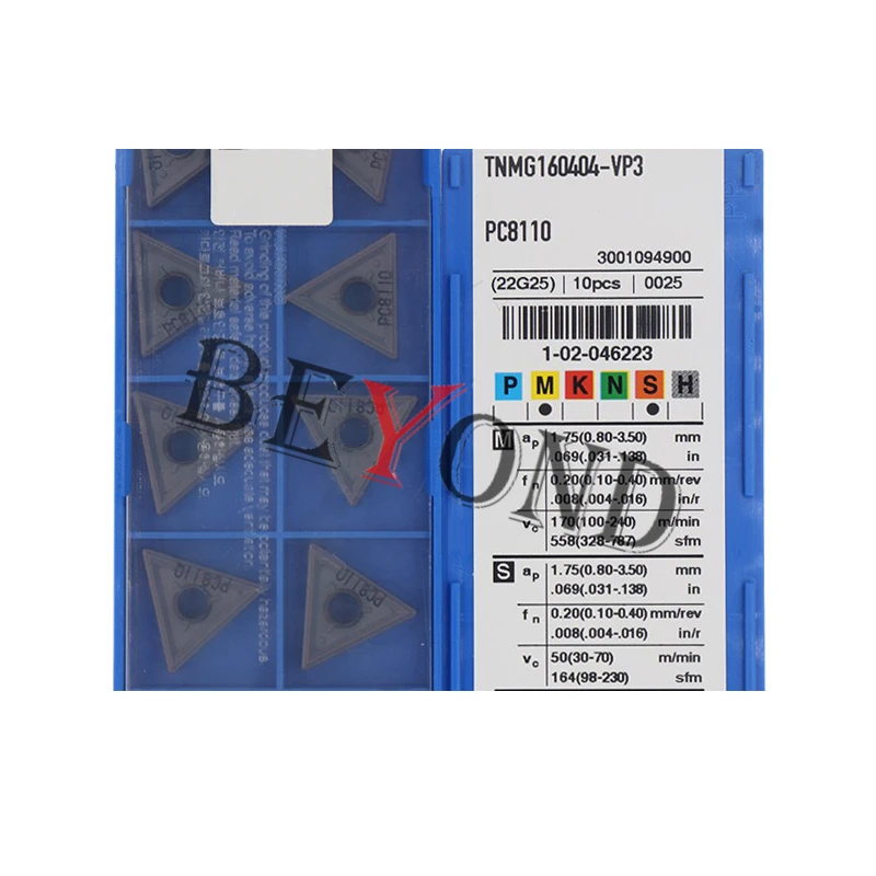 Temperatura Liga Transformando Inserções Torno Cnc Original Tnmg160404-vp3 Pc8110 Tnmg160404-ha Tnmg160408-vp2 Tnmg 160404 160408 Alta