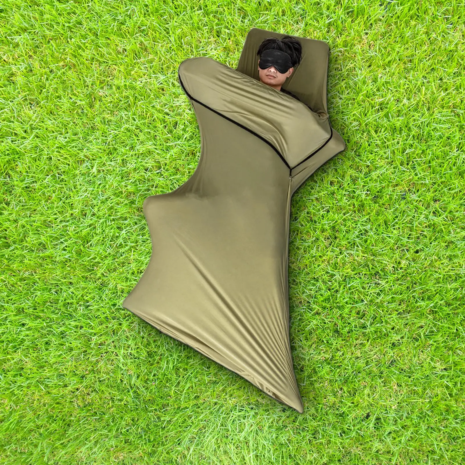 

Sleeping Bag Liner Skin-friendly Dirt-proof Comfortable Ultralight Breathable Quick-dry Camping Sheet for Travel Hotels Outdoor