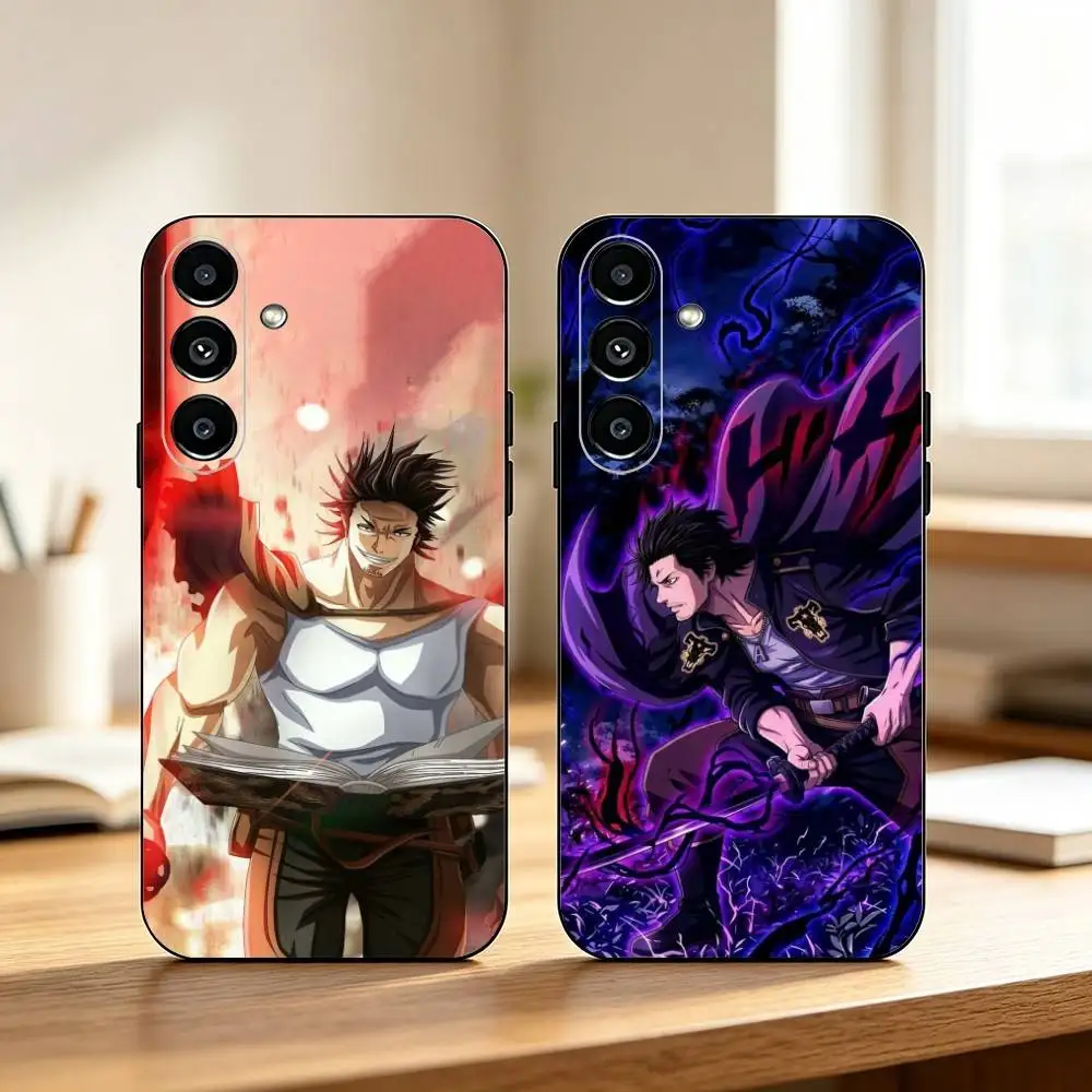Black C-Clover Yami Sukehiro  Phone Case For Samsung Galaxy A73,A72,A71,A70,A53,A52,A51,Soft Silicone Black Cover Gift