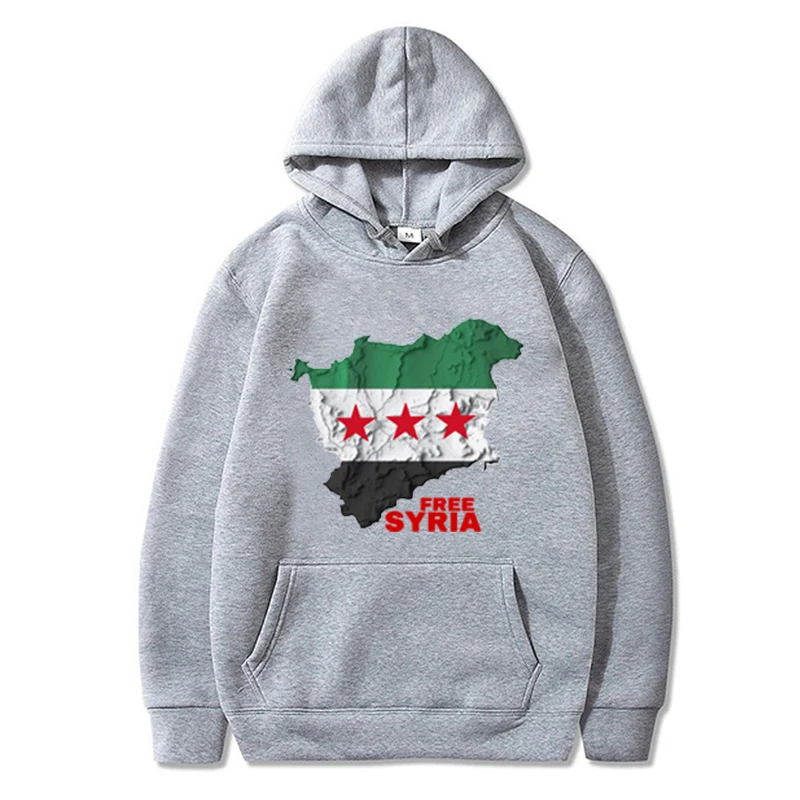 Liberate Syria Oversized Sweatshirt, Political Campaign, Support for Syrian Freedom, Damascus,December 8,2024,Middle East,Unisex