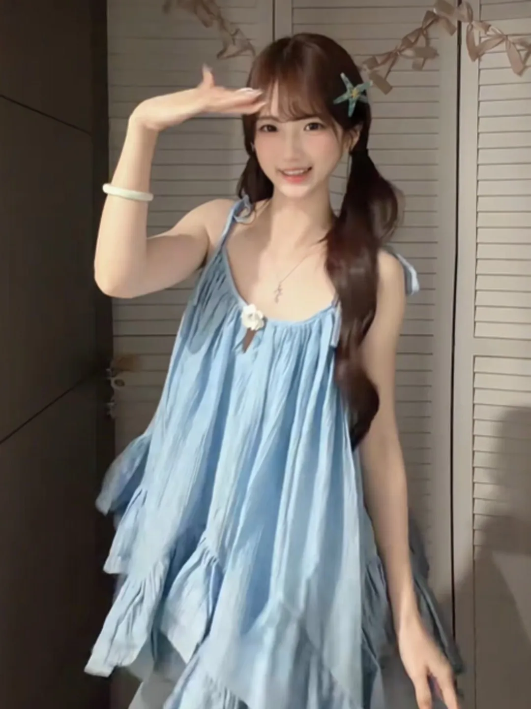 

Летний комплект из топа-халтера и юбки в мягком стиле, удобный, с V-образным вырезом, без рукавов, модный женский комплект из двух предметов, хлопковый, с внутренней подкладкой