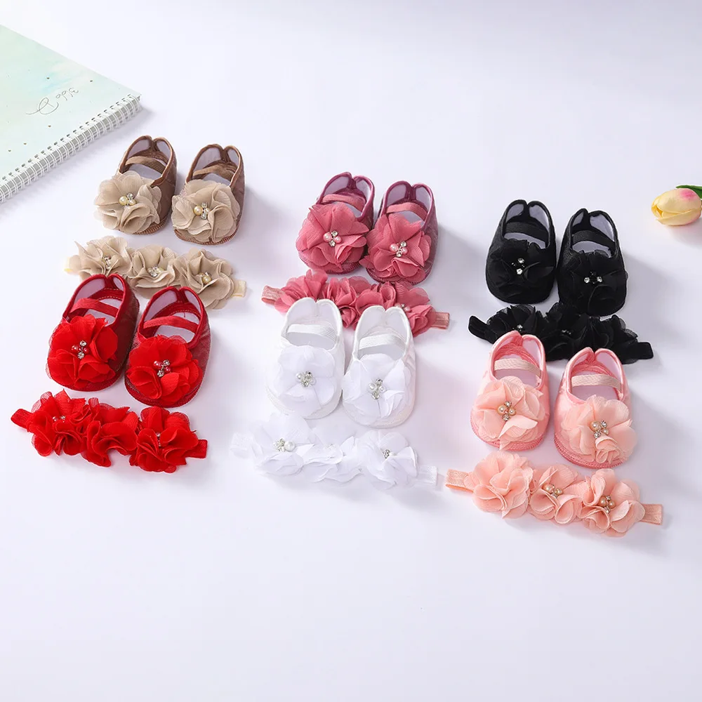 

New Children Summer Clogs 0-18M Newborn Infant Baby Girl Princess Flower Sandal Sneakers Toddler Soft Crib Walkers Casual Shoes