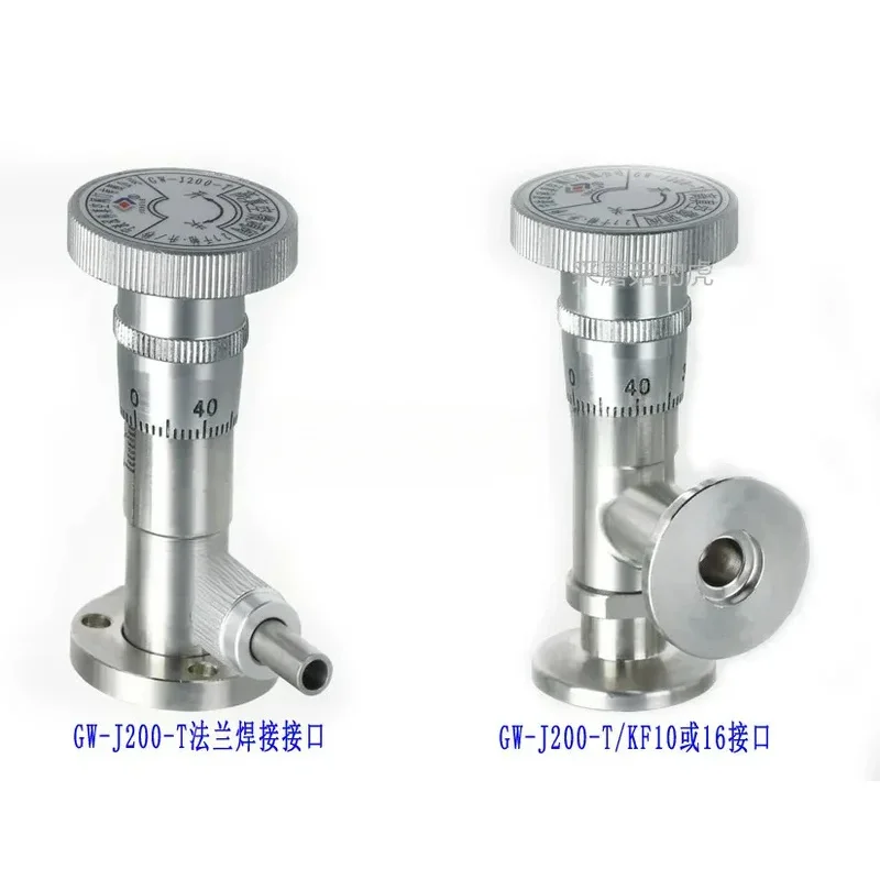 High Micrometering GW-J200 GW-J30-Stainless Steel Pin Degassing Vacuum Flow Manual Control