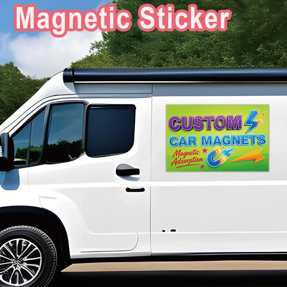 1pc Hot Stickers Magnetic Personalized Custom Magnetic Sticker Custom logo or photo Custom Magnetic Sticker