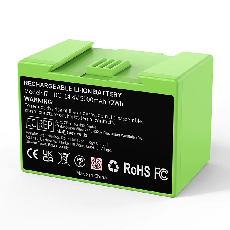 Bateria 14.4V 5000mAh do iRobot Roomba i7, akumulator do serii Roomba e i i3 i3+ i4 i4+ i5 i6 i7 i7+ i8 E5 5150 E6 6198 — 2