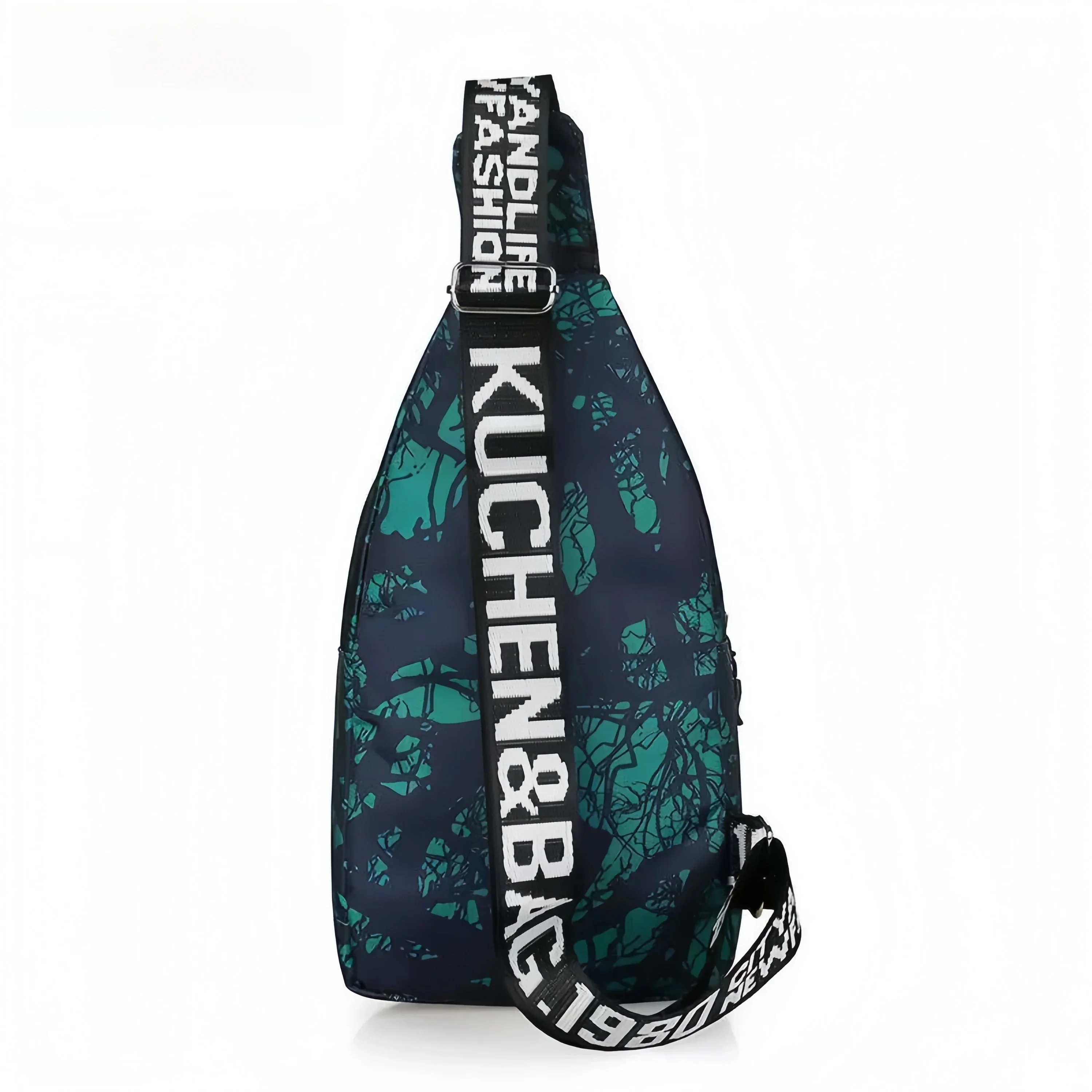 New Men's Chest Bag Casual Crossbody Nylon Backpack Sports Riding Front Crossbody Bag Single Shoulder Sling Bag Leisure Style