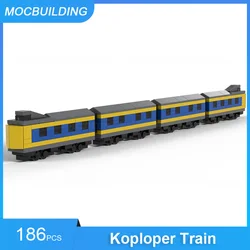 MOC Building Blocks Koploper Train Model Mini Scale DIY Assemble Bricks Educational Creative Collection Display Toy Gifts 186PCS