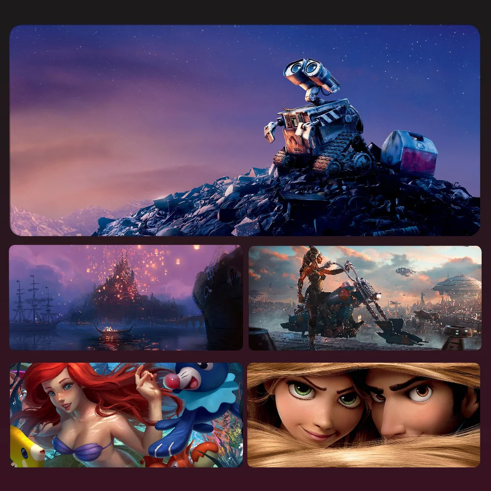 

hot D-disney anime Mousepad Mouse Mat Desk Mat With Pad Gaming Accessories Prime Gaming XXL Keyboard Pad