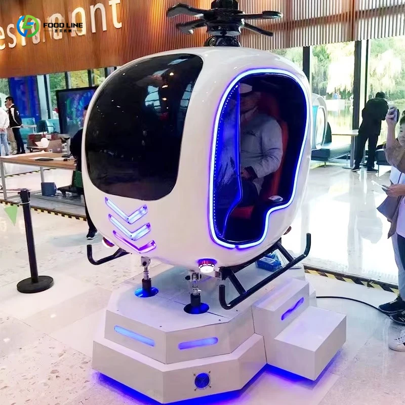FL 9D VR Plane Simulator, 360° Turning Youngsters Action Game, Interactive Adventure for Entertainment Center