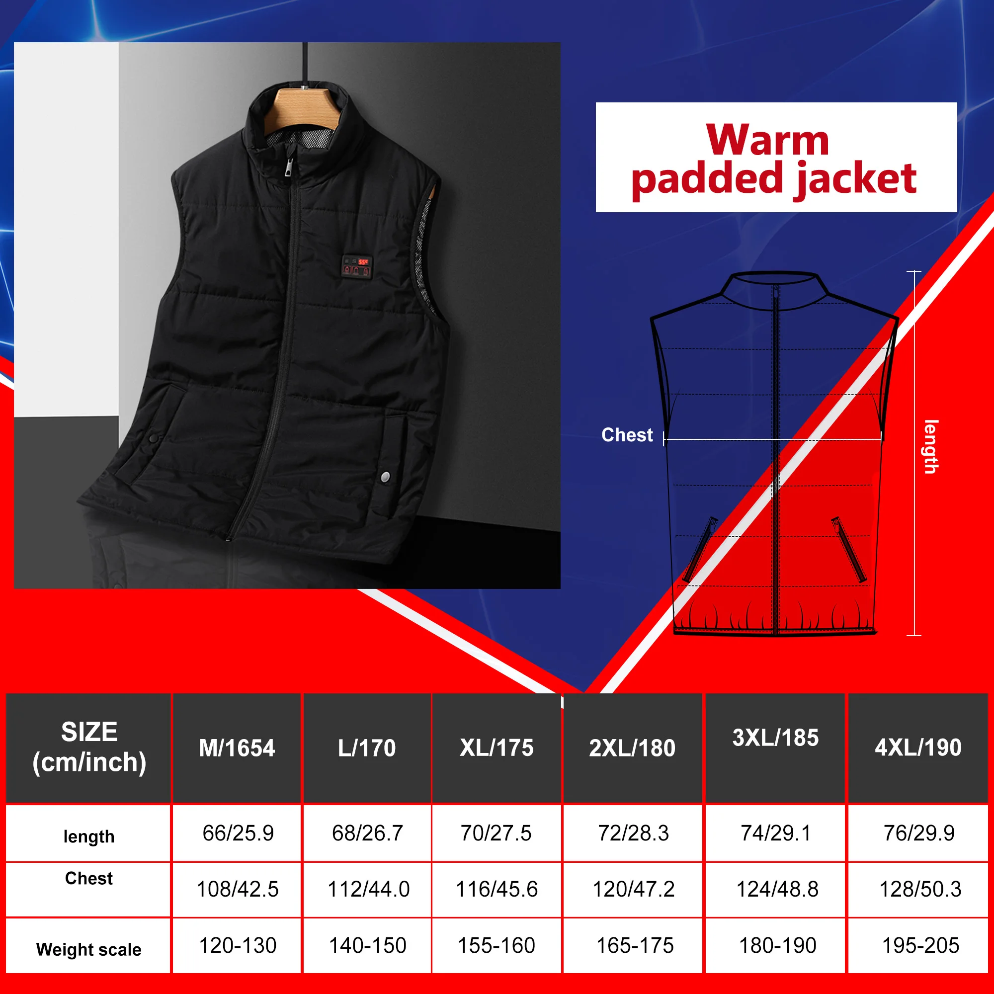 15 HEATING ZONES Heated Vest Men Women Heated Jacket Winter Warm Usb Self Heating Thermal Vest Outdoor Sportswear