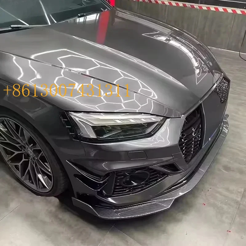 

FactoryCar 2017-2019 Modified 2020-2024 5 Style Look Front Bumper With Front Lip A5 S5 B9 2017 2018 2019