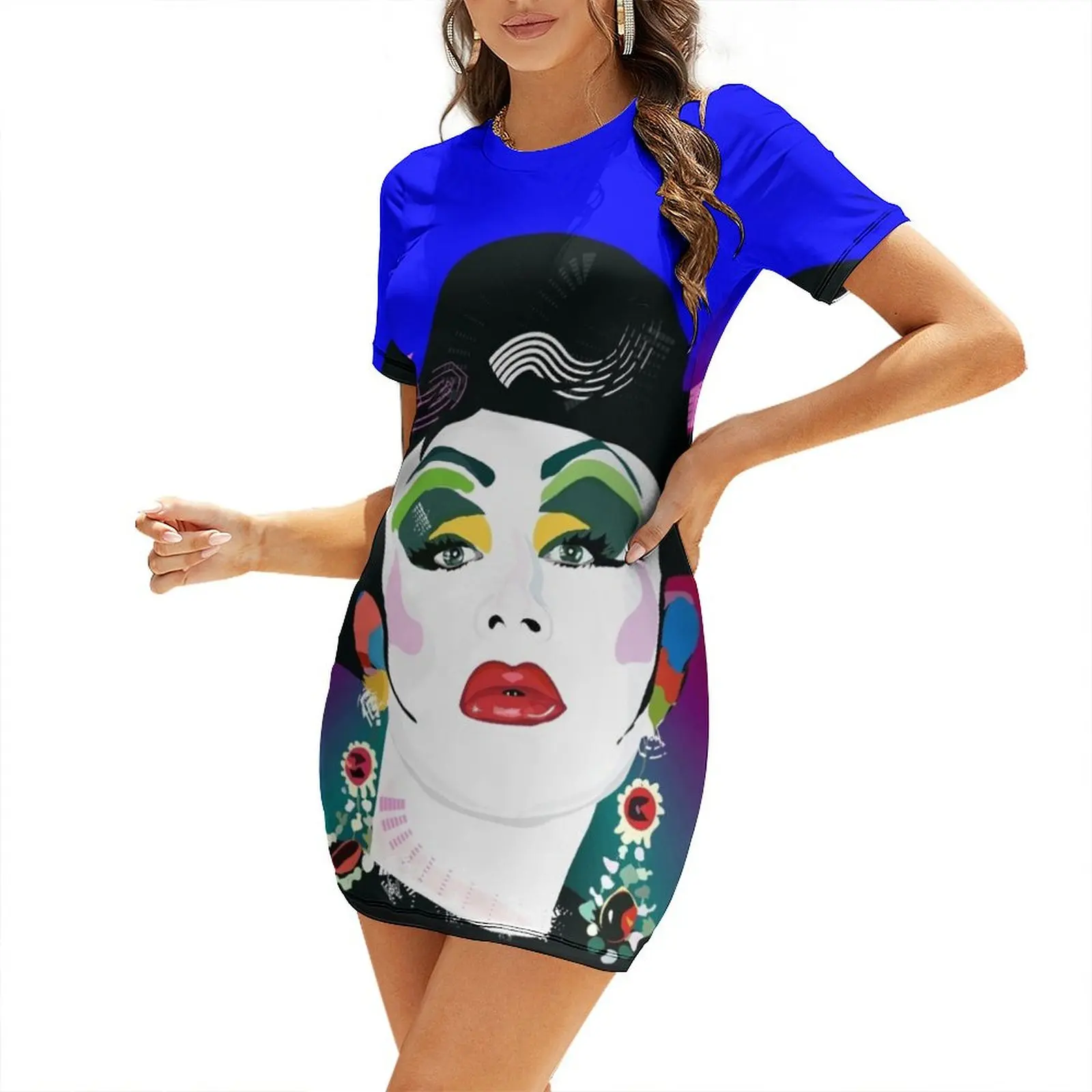 EILEEN DOVER Vestido de manga corta, vestidos de cóctel, vestidos de noche, vestidos de baile para mujer