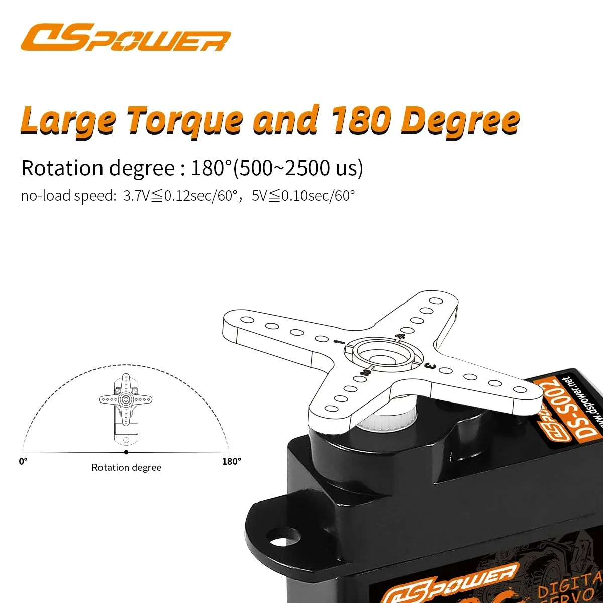 DSpower 4.3 グラムサーボ高トルク防水ミニデジタルロープロファイル RC サーボギア RC 飛行機ヘリコプター車ボートロボット用