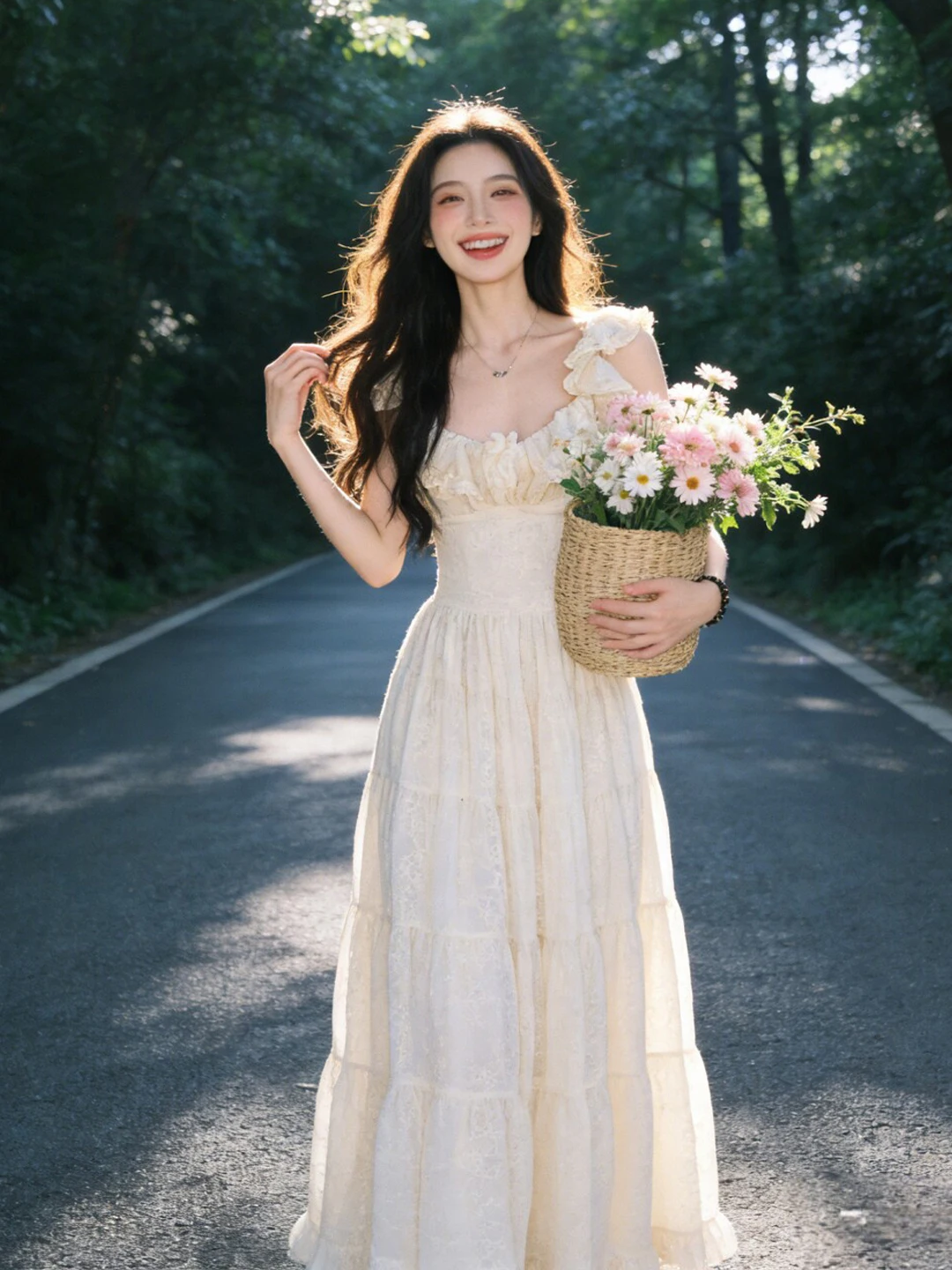

Gentle Wind Unique Slimming Fairy Long Dress Unisex Summer Casual Wear V-Neck Sleeveless Washed Cotton A-Line Dress