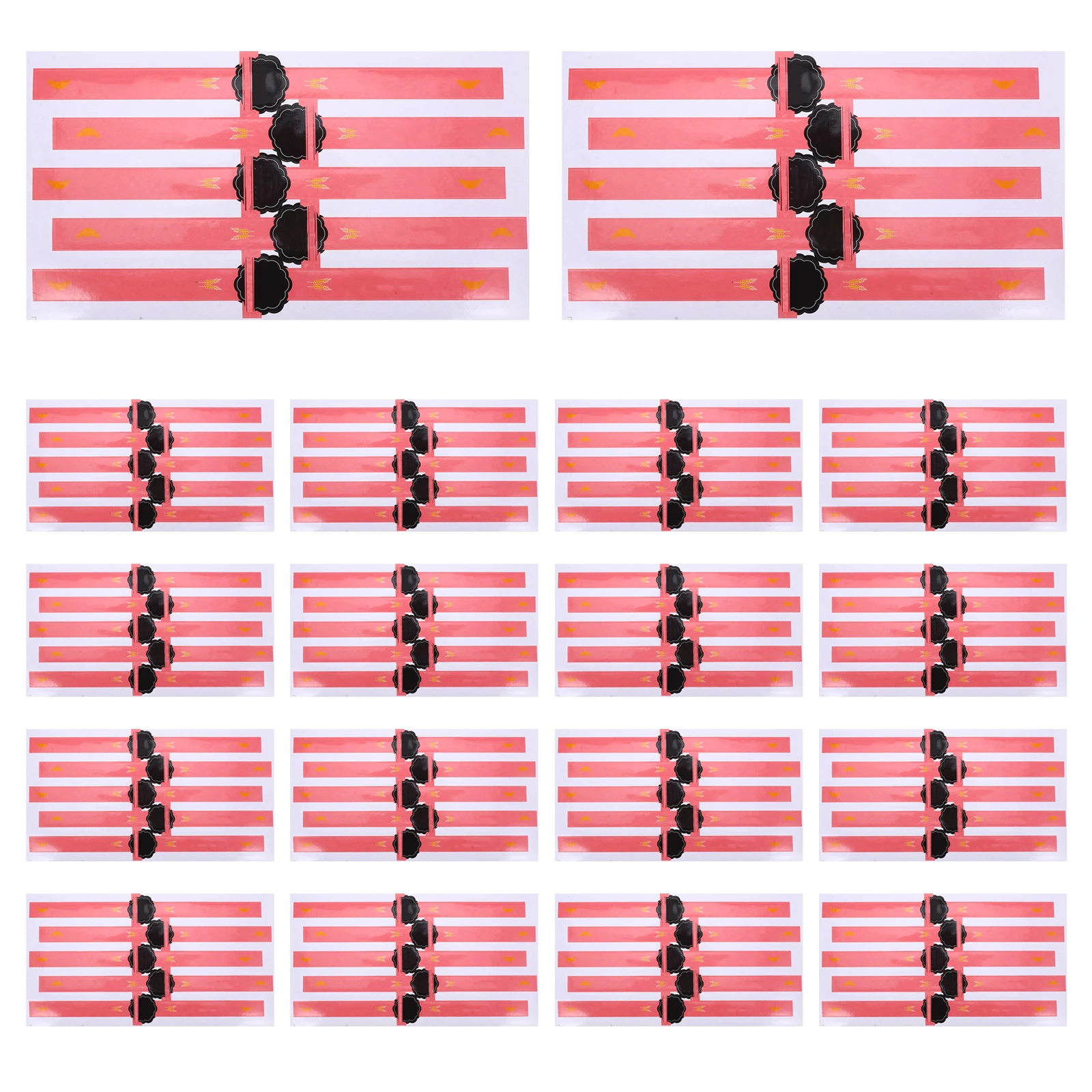 

100 Pcs Self Adhesive Bakery Sealing Stickers Food Bag Baked Goods Package Copper Plate DIY Labels Envelope Seal Gift Wrapping