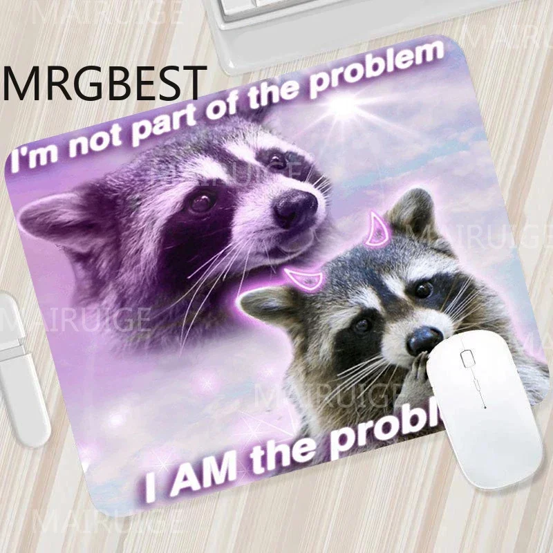 

Kawaii Cute Meme Square Mouse Pad, Office Desk Pad, Game Accessories, Carpet Non slip Base, Washable Lock Edges