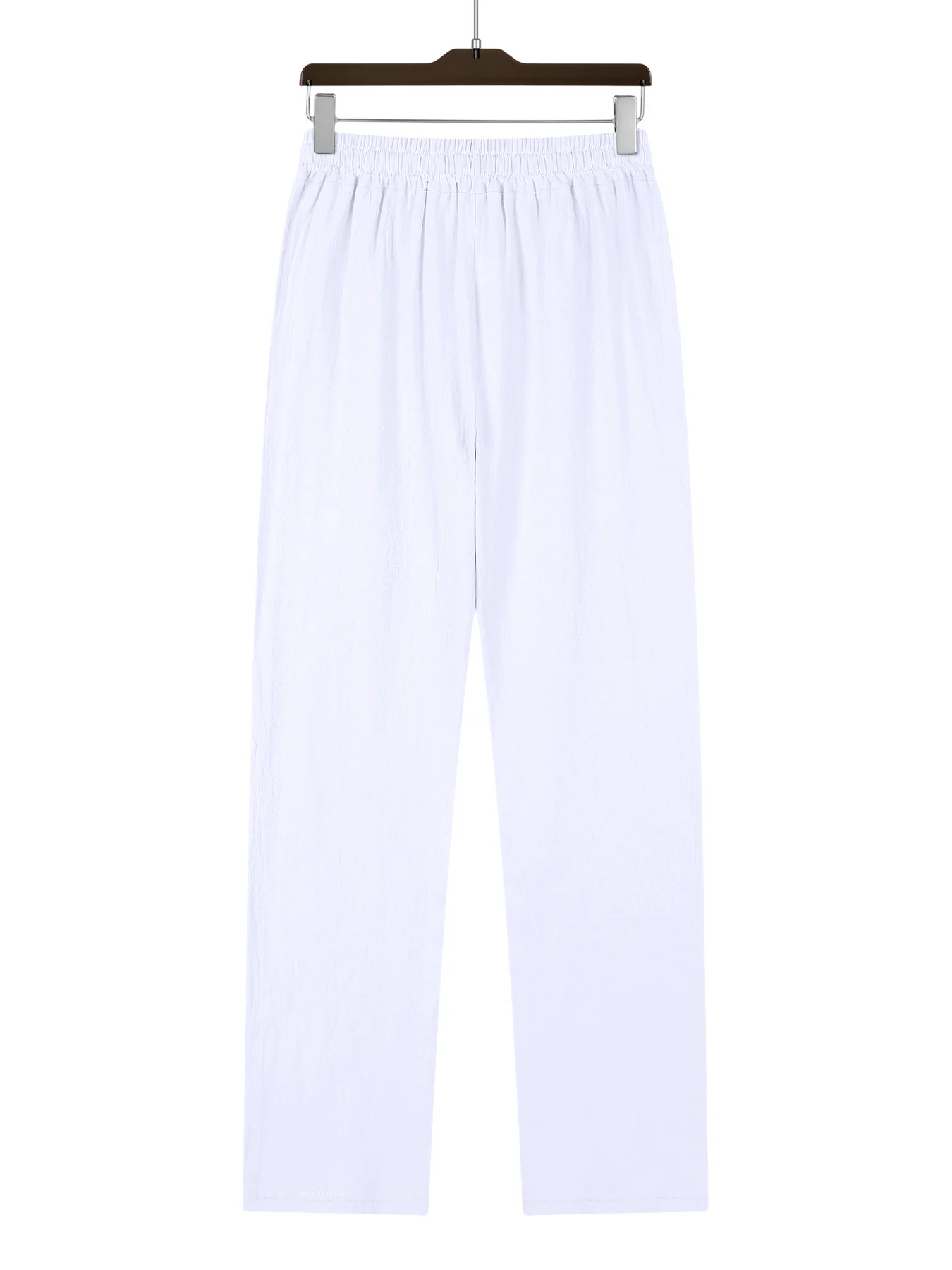 2026 Spring/Summer New Men's Pants Fashion Leisure Multi Pocket Drawstring Sports Vacation Beach Pants Men's Cotton Hemp Pants