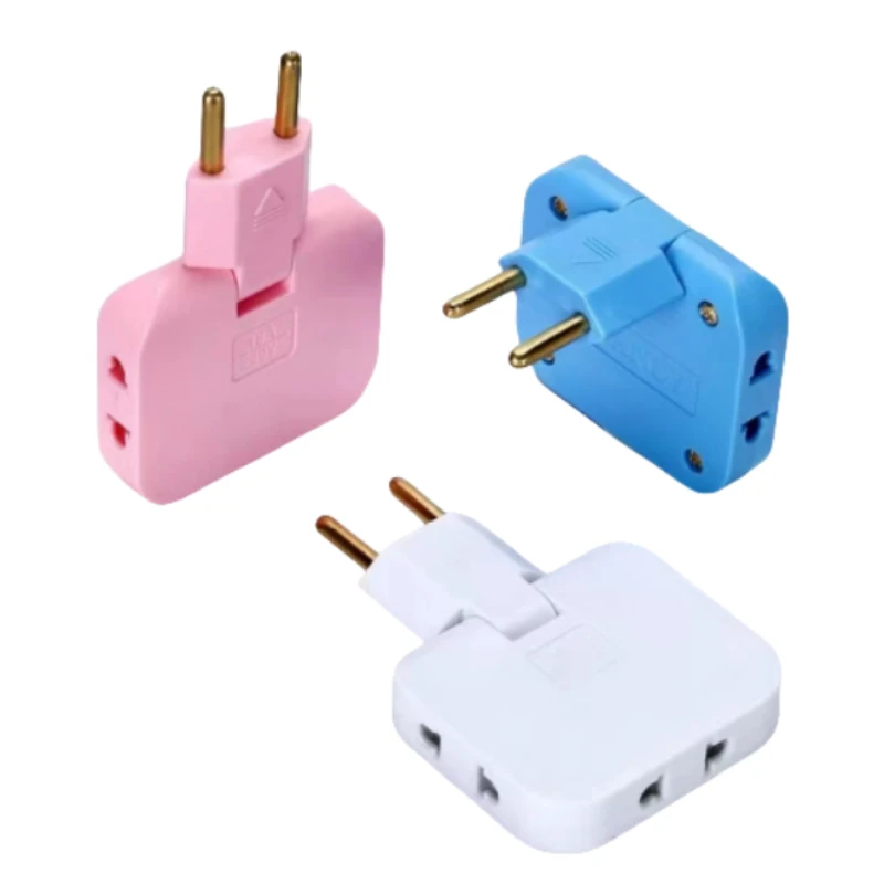 Wtyczka EU 180 stopni obrotowy konwerter gniazdowy 3 w 1 wtyczka przedłużająca Multi-Plug Mini Slim gniazda adaptera bezprzewodowego