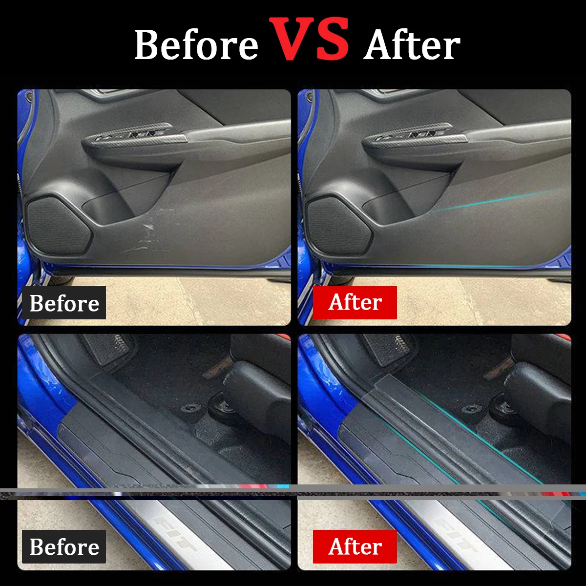 1set Rhino Skin Car Protection Film-Durable Anti-scratch & Waterproof Shield-No Baking Needed, Seamless Transparent Finish - Ult