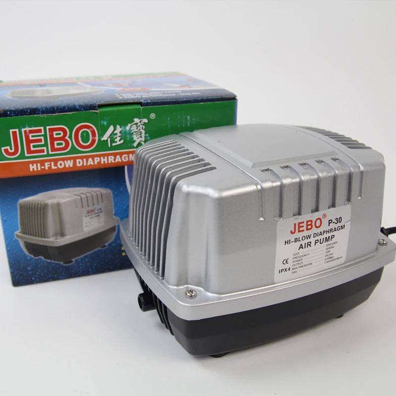 JEBO 10W grande pompa ad aria 220 ~ 240V per acquario con valvola di controllo Splitter d\'aria a 8 vie alta qualità silenziosa P30