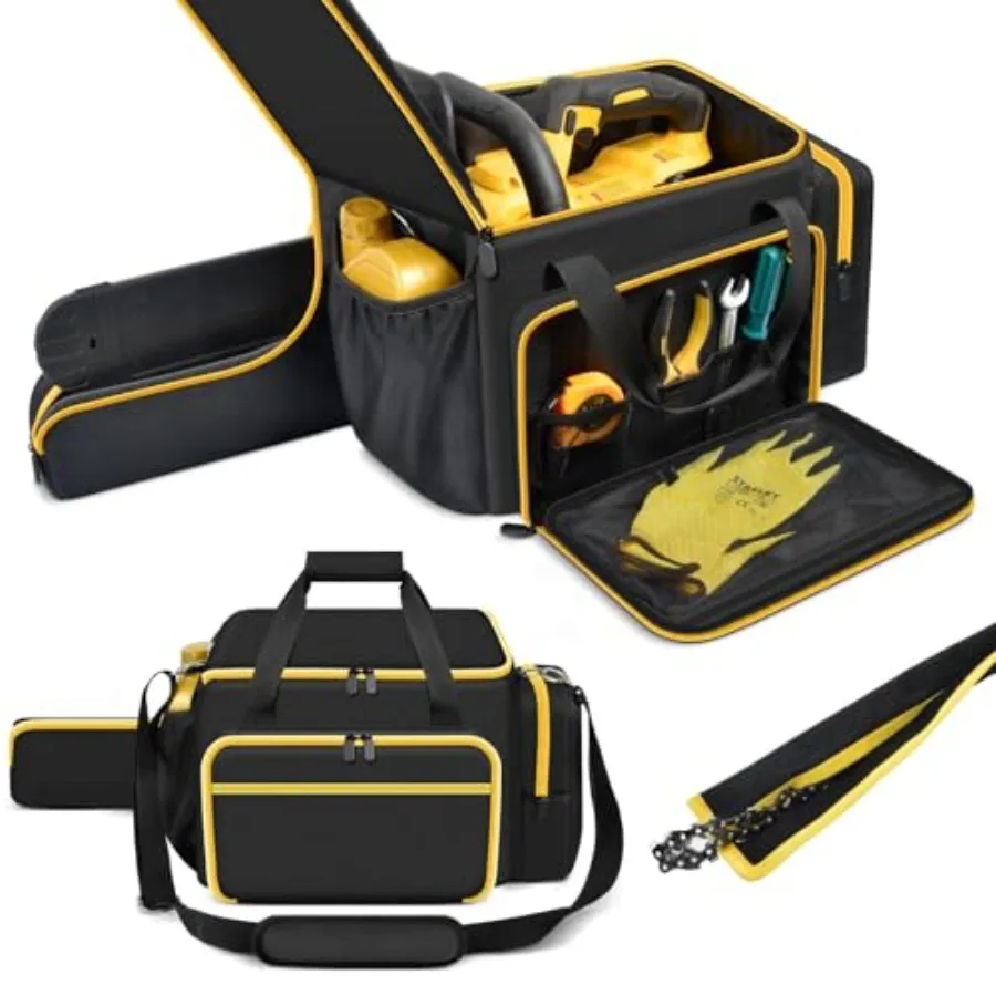 

Чехол для цепной пилы, совместимый с DEWALT 20V, EGO, Greenworks, CRAFTSMAN, для беспроводных цепных пил 10/12 дюймов с электрическим приводом.