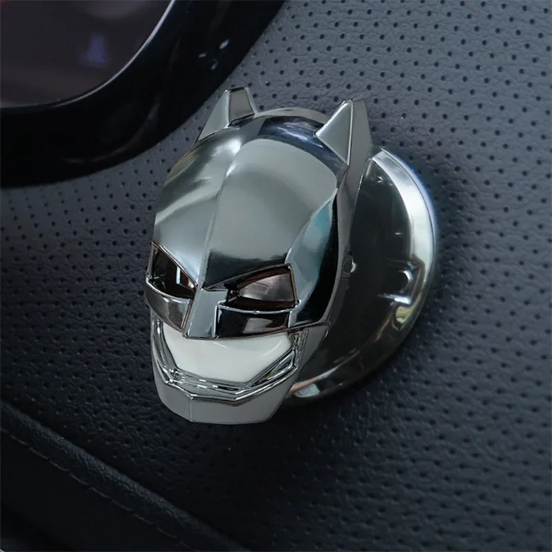 Batman Car ONE-CLICK Start Stop Buttons Protective Cover Cartoon Anime Figure Car Engine Ignition Start Switch Button Cover Toys