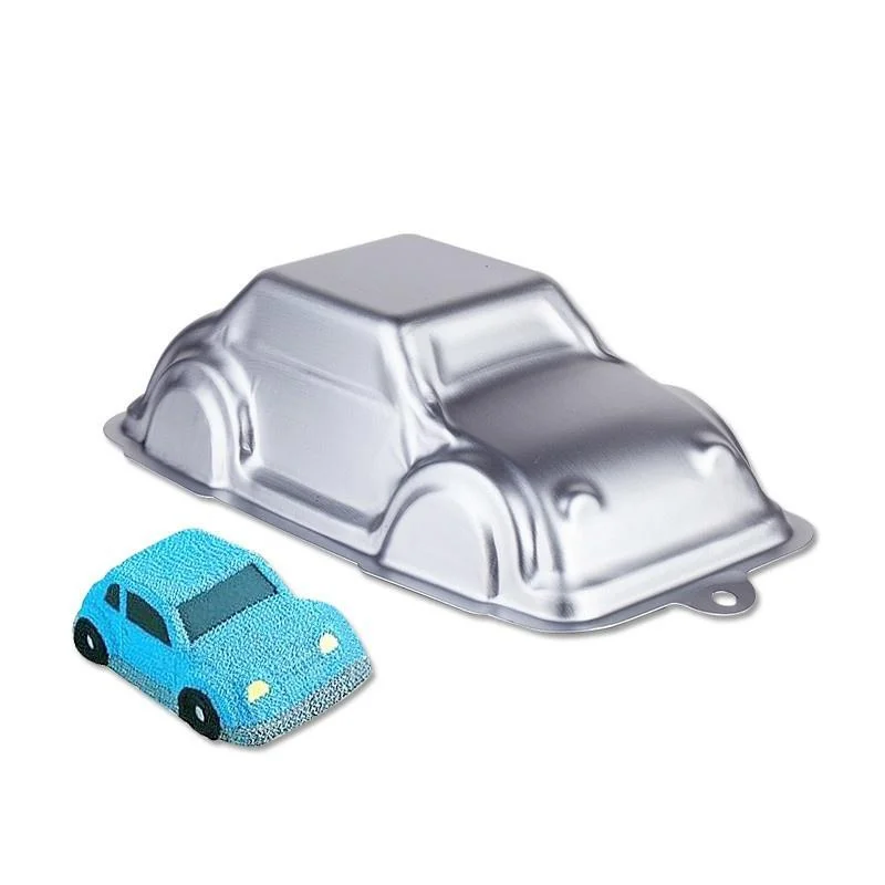 1 Pcs DIY Creative Auto Car Cake Mold Aluminum Alloy 3D  Shape  Decor Kitchen Fondant  Mould