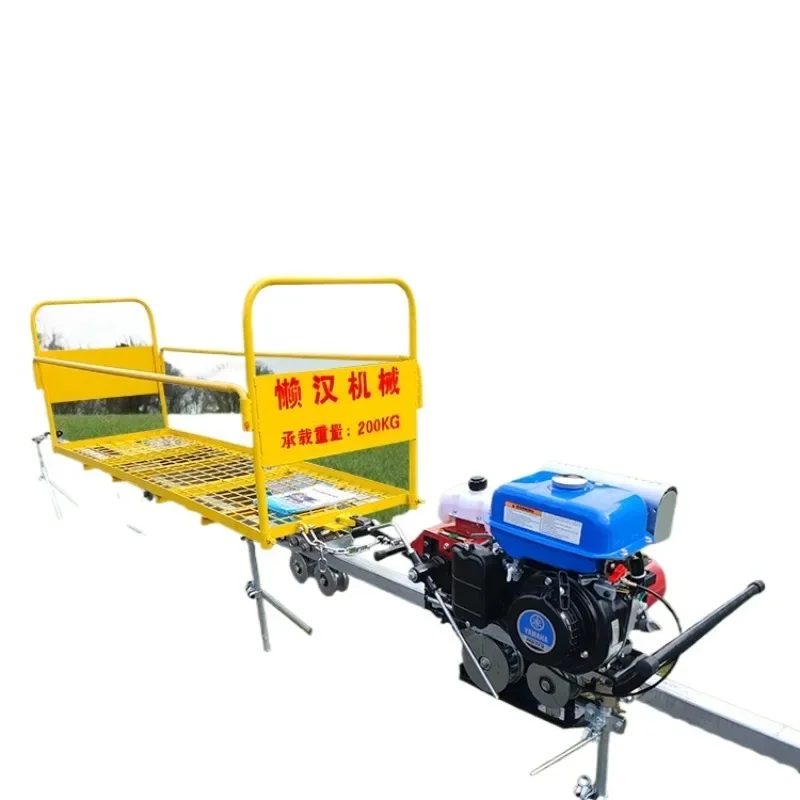 

greenhouse orchard monorail transporter track handling mountain climbing small train agricultural load equipment gasoline engine